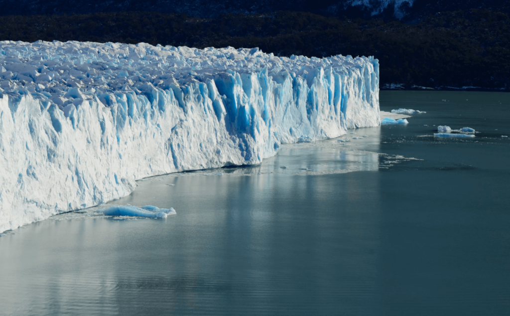 Melting sea ice.