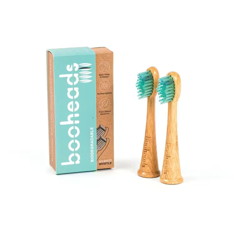 Bamboo electric toothbrush heads