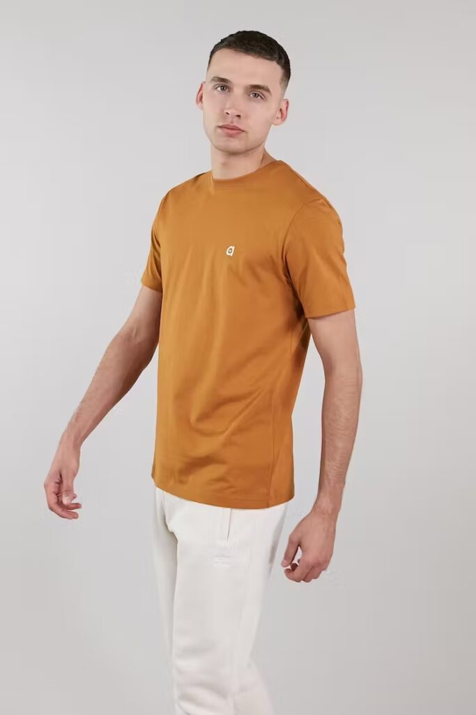 Orange organic cotton t-shirt