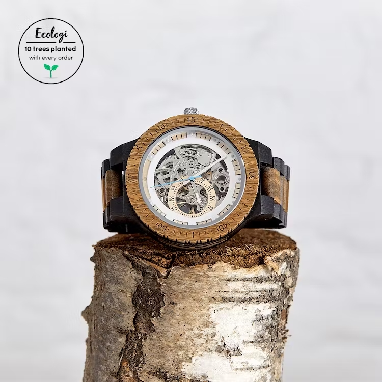Sustainable wooden watch